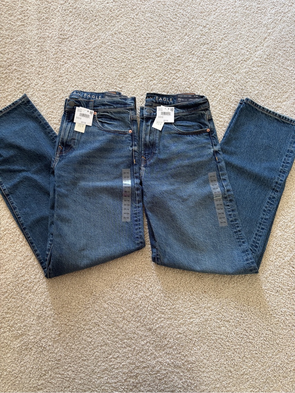 American Eagle Outfitters Dark Blue Straight Leg Jeans